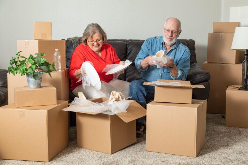 One of the best moving tips for seniors is labeling and storing your belongings